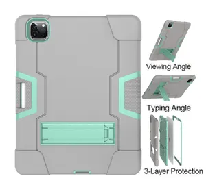 Robot pata de cabra amortiguador funda para iPad AIR 5 10,9 cubierta de goma de doble capa