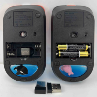Logo personnalisé 3D flottant USB 2.4Ghz AAA batterie liquide sans fil optique Aqua ordinateur Maus Mysz souris cadeaux d'affaires promotionnels