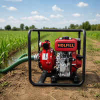 Pompe à incendie diesel Pump Master 2 pouces à double turbine 173F 4.05KW 23m³/h 100m de portée 8m de aspiration pour l'irrigation agricole