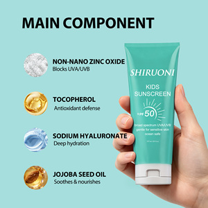 Crème solaire minérale pour enfants, <span class=keywords><strong>non</strong></span> <span class=keywords><strong>nano</strong></span>, à l'<span class=keywords><strong>oxyde</strong></span> <span class=keywords><strong>de</strong></span> <span class=keywords><strong>zinc</strong></span>, à large spectre, douce, hydratante, pour le visage et le corps, soin quotidien - Product Image 3