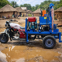 Machine de forage de puits d'eau portable en promotion, pour puits de 100m, 150m, 200m