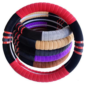 Terbaik bulu hangat lembut roda kemudi mobil melindungi dekorasi penutup bulu Aksesori Mobil - Product Image 2