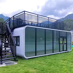 Module d'habitation préfabriqué en conteneur de 20 pieds, type cabine Apple, avec panneau sandwich, pour hôtel de plage, gîte, usage extérieur et commercial, livraison rapide - Product Image 5