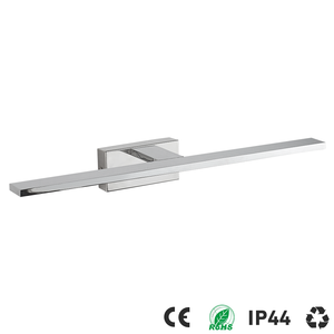 Applique murale LED moderne en aluminium, blanc chaud 3500K, à commande tactile, intensité variable, éclairage de salle de bain, montage en surface, design minimaliste - Product Image 3