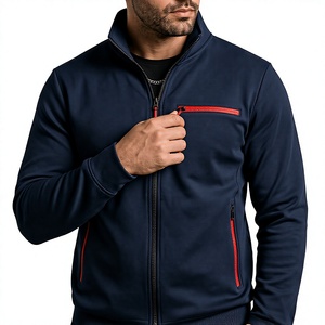 Survêtement zippé classique pour homme en polyester, idéal pour le quotidien, vente en gros, style personnalisé - Product Image 3