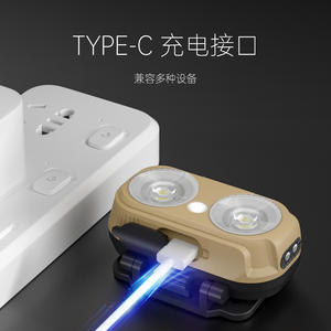 Linterna Frontal LED de Alta Potencia T-21, Recargable, Batería de 1200 mAh, Impermeable, Luz de Trabajo para Exteriores - Product Image 4