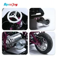 ApexJoy F2 Pro 800W 48V Lithium Drift Kart Black Edition LED Underglow 3s Swap 360 Spin FEC Location B2B Vente en Gros Usine