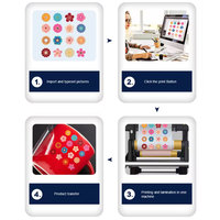 Impresora UV Plana Digital Multifunción DAHAO A3/A4/A5 para Carcasas de Teléfono, Materiales Flexibles, Multicolor, Automática, XP600