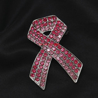 Strass émail sensibilisation au cancer du sein ruban rose broches sac à dos costume chapeau vêtements cravate écharpe bouton Badge épinglette broche