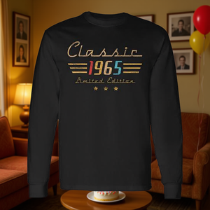 T-shirt classique à manches longues, édition limitée 1965, cadeau pour le 60e anniversaire - Product Image 3