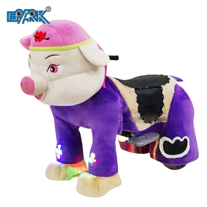Kiddie Ride produttore Plaza Car Kids Ride On Animal Toy Little Elephant Battery farcito Animal Riding Equipment - Product Image 3