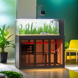 Stile industriale Open View Aquascape acquario lato Overflow serbatoio filtro a bassa manutenzione <span class=keywords><strong>fiume</strong></span> flusso ecosistema per i <span class=keywords><strong>pesci</strong></span> - Product Image 3