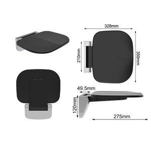 Asiento de ducha para vida asistida y cuidado de ancianos OEM Urea Asiento de ducha plegable montado en la pared Silla de Ducha - Product Image 5