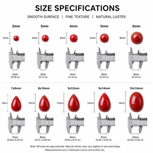 Cabujón de Ágata Roja Natural del <span class=keywords><strong>Sur</strong></span> Nan Hong, Gema Suelta para Incrustaciones de Joyería, DIY, Venta al por Mayor, Múltiples Formas - Product Image 5