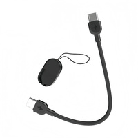 Câble court USB Type C 16CM PD60W avec lanière porte-clés, portable, chargeur rapide USB-C vers USB-C 60W, câble de batterie externe – Approvisionnement direct usine