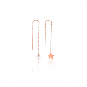 Azuris 925 Sterling Silver Long <b>Dangle</b> Combination <b>Earrings</b> TR Place of Origin - Product Image 2
