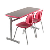 Bureau et chaise de classe réglables en hauteur, ensemble de chaises et de tables d'étude pour l'école