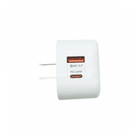 Pengisi daya dinding USB telepon pintar pengisian cepat Mini PD 20 W dan QC 3.0