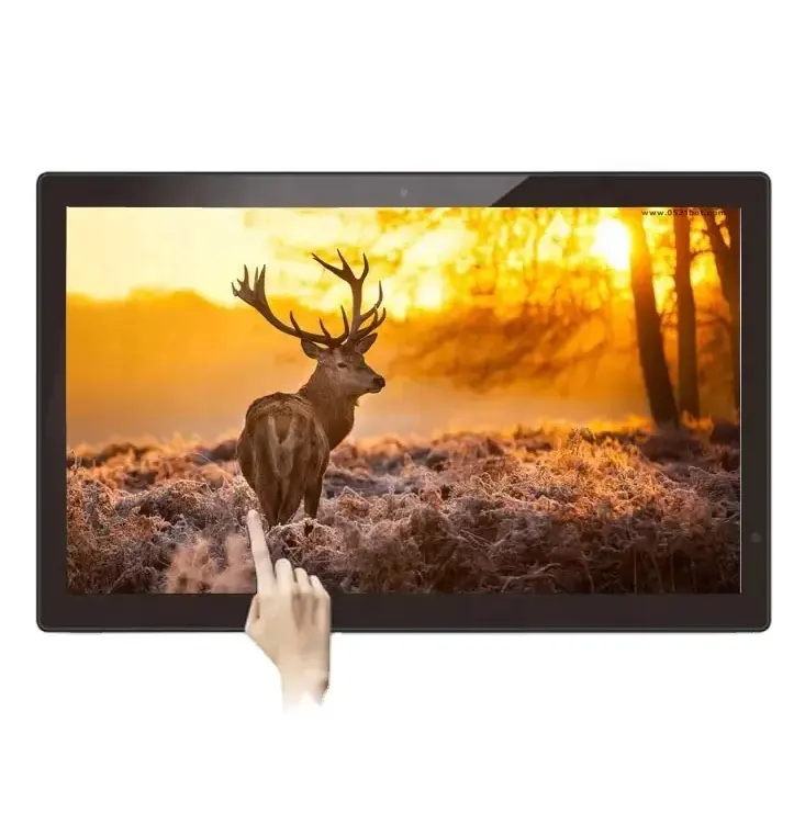 10.1 14 inch capacitive touch screen lcd display usb touch screen advertising media player monitor