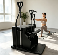 Chaise Wunda de Pilates professionnelle pour la formation et le design de yoga, équipement de gym écologique, stable pour les exercices de gainage et les studios de fitness