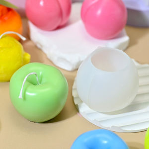 Dm1108 सिमुलेशन 3 डी फल मोमबत्ती मोल्ड केक बेकिंग बदसूरत नारंगी नींबू जिप्सम केक बेकिंग बदसूरत नारंगी नींबू जिप्सम सिलिकॉन मोल्ड - Product Image 6