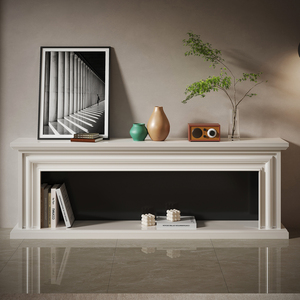 Centro <span class=keywords><strong>de</strong></span> Entretenimiento con Chimenea, Mueble <span class=keywords><strong>de</strong></span> Diseño Simple para Sala <span class=keywords><strong>de</strong></span> Estar, Soporte <span class=keywords><strong>de</strong></span> TV <span class=keywords><strong>de</strong></span> Pared <span class=keywords><strong>de</strong></span> Lujo con Chimenea - Product Image 5