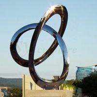 Sculpture de noeud en acier inoxydable pour l'art de jardin Sculpture de ville en acier inoxydable en métal à vendre
