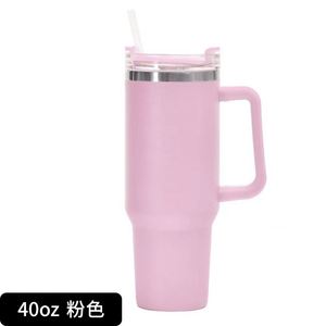 แก้วน้ำสแตนเลสสตีล 304 ขนาดใหญ่ 40 ออนซ์ แบบสองชั้นสุญญากาศ ยี่ห้อ Maxfree พร้อมหูจับและหลอดดูด ใช้ในรถยนต์ได้ - Product Image 1