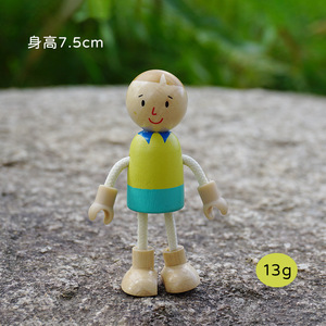 Familia de Muñecas de Madera, Figuras de Personas, Casa de Muñecas, Muñecas Familiares en Miniatura, Juego de Roles para Niños, Mini Modelo de Juguete, Juego de Simulación - Product Image 3