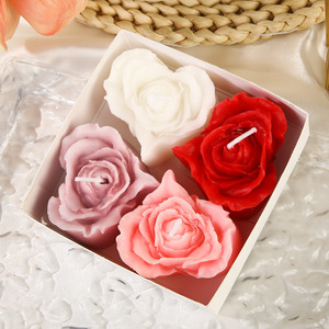 <span class=keywords><strong>Bougie</strong></span> parfumée à la <span class=keywords><strong>rose</strong></span> comme souvenir, bougies romantiques, bougies parfumées, fleurs, Saint-Valentin - Product Image 5