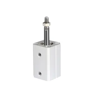 Seri ACQ silinder pneumatik airtac aktuator linear kompak stroke dapat disesuaikan silinder udara peran ganda/Tunggal harga Tiongkok