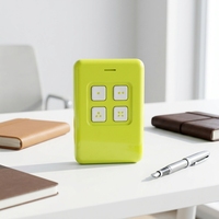 Télécommande universelle à code fixe, 4 boutons, 433,92 MHz, étanche, en plastique, pour volet roulant, porte de garage