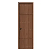 Porte écologique en bois composite OEM ODM, stratifiée PP PVC, insonorisée pour hôtel, hôpital, bureau, immeuble