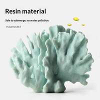 Faux corail pour aquarium, ornement de corail artificiel pour aquarium, décoration d'aquarium, plante en plastique, petite taille