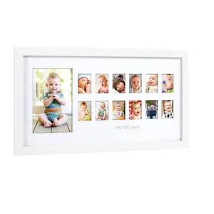 My First Year 13 Grid Photo Frame Baby Keepsake Frame for Baby Gift