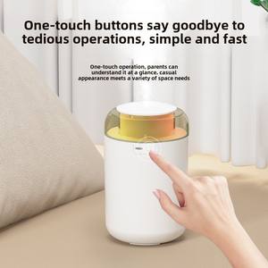 Humidificateur d'aromathérapie de bureau silencieux à grand volume de brouillard <span class=keywords><strong>Veilleuse</strong></span> colorée pour chambre à coucher Humidistat en plastique pour femmes enceintes - Product Image 4