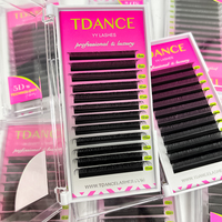 Extensions de cils synthétiques en forme de Y, faites à la main, effet tissé, faux cils en vison synthétique, TDANCE