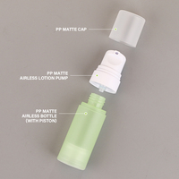 Sérum lotion cosmétique blanc flacon à pompe sans air PP 15 ml 30 ml 50ml fond de teint sous vide emballage mat flacon sans air
