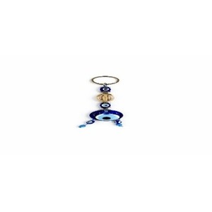 Llavero de cristal con ojo turco y abalorio para protección y estilo - Product Image 1