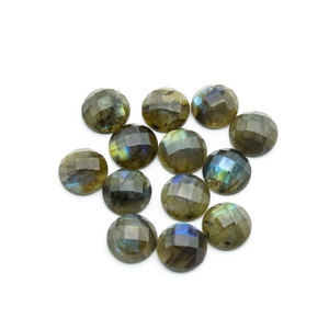 Cabochons de pierres précieuses en agate noire de haute qualité 12*6mm bouffée demi-ronde taille personnalisée pour la fabrication de bijoux - Product Image 6