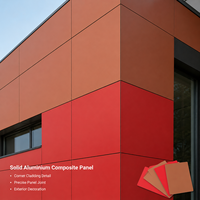 Panneau composite en aluminium Alucobond 4 mm, couleur unie, pour façades, plafonds, cloisons intérieures et extérieures, revêtement mural extérieur.