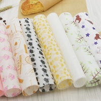 Papier sulfurisé alimentaire personnalisé imprimé simple face, résistant à la graisse, pour emballage de sandwichs, hamburgers, pains, gâteaux, biscuits, avec revêtement PE