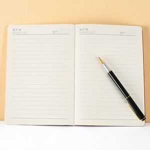 Carnet de notes A5 personnalisable en cuir PU avec logo, élastique sur mesure, couverture rigide, agenda promotionnel - Product Image 4