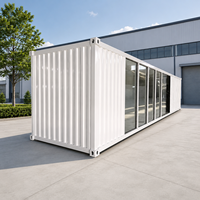 Studio de yoga modulaire en conteneur, isolation acoustique, salle de fitness extérieure pour la mise en forme, gymnastique, pratique avec toilettes et douche