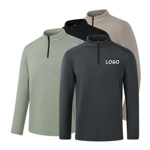 Sudaderas con capucha de media cremallera con estampado de alta calidad, suéter deportivo de manga larga para hombre, Jersey de <span class=keywords><strong>Golf</strong></span>, jersey de cuello alto con cremallera 1/4 - Product Image 1