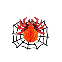 Décorations d'Halloween : Accessoires de Décoration, Pendentifs en Papier, Pendentifs Araignées et Chauves-souris, Pendentifs Fantômes Suspendus