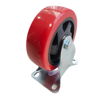 Petites roulettes en PU de 2, 3, 4 et 5 pouces pour chaises de bureau et tous types de chariots à outils mobiles.
