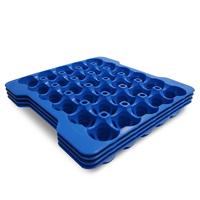 LxLxH 354x325x200mm Récipient plastique polypropylène PP en gastronorme dimension GN 2/3 boîte de transport d'oeufs