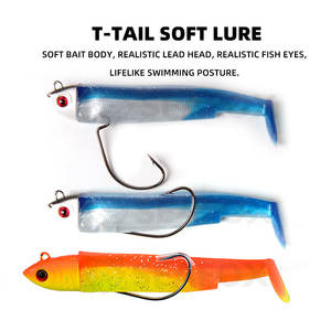 Juego de Señuelos de Pesca de Silicona con Cabeza de Plomo para Agua Salada, Señuelos de Natación, Crazy Minnow - Product Image 2