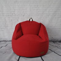 Living Room Chair Specific Use New Fashion Natural Fabric Bean Bag Cover
